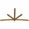Ekena Millwork Alberta Rough Sawn Timber Gable Bracket, Western Red Cedar, 96"W x 56"H x 2"D x 4"F, 14/12 Pitch GBW096X56X0204ALB00RWR - alternate 3